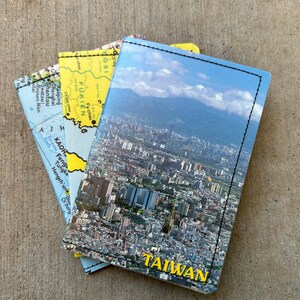 Portefeuille mince - Cartes vintage et carte postale de Taiwan - Choisissez 1