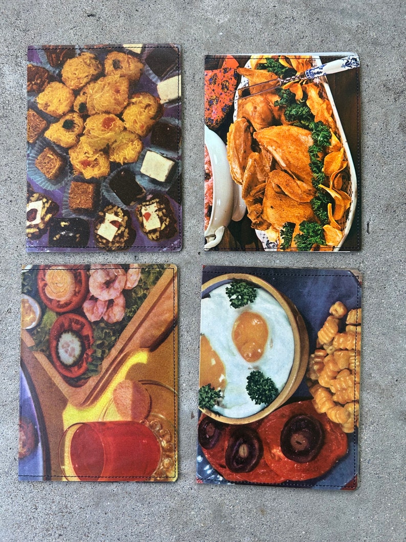 Passport Holder Vintage Cookbooks, Appetizers, Dinners, and Desserts choose 1 image 2