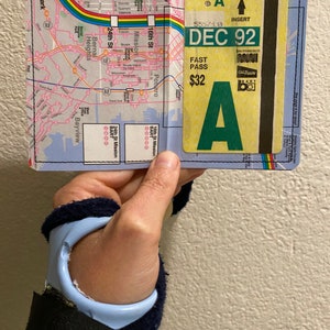 Slim Wallet San Francisco Real Muni Fast Pass and Map Choose 1 image 8