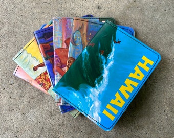 Slim Wallet- Hawaii Postcards- Choose 1