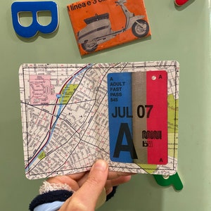 Slim Wallet San Francisco Real Muni Fast Pass and Map Choose 1 image 9