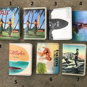 Slim Wallet Hawaii Surf Postcard Choose 1 - Etsy