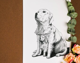 Mother's Love Series 8x10 Print - Dog & FREE Shipping