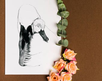Mother's Love Series 8x10 Print - Swan & FREE Shipping