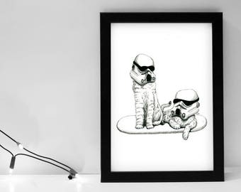 Stormtrooper Cats - Star Wars Pets Series 8x10 Print & FREE Shipping