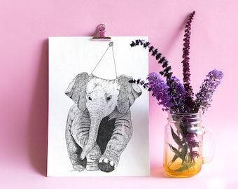 Elephant - Party Animal - FREE SHIPPING