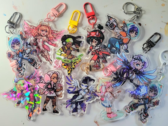 Atlantic Mercy Overwatch Acrylic Keychain