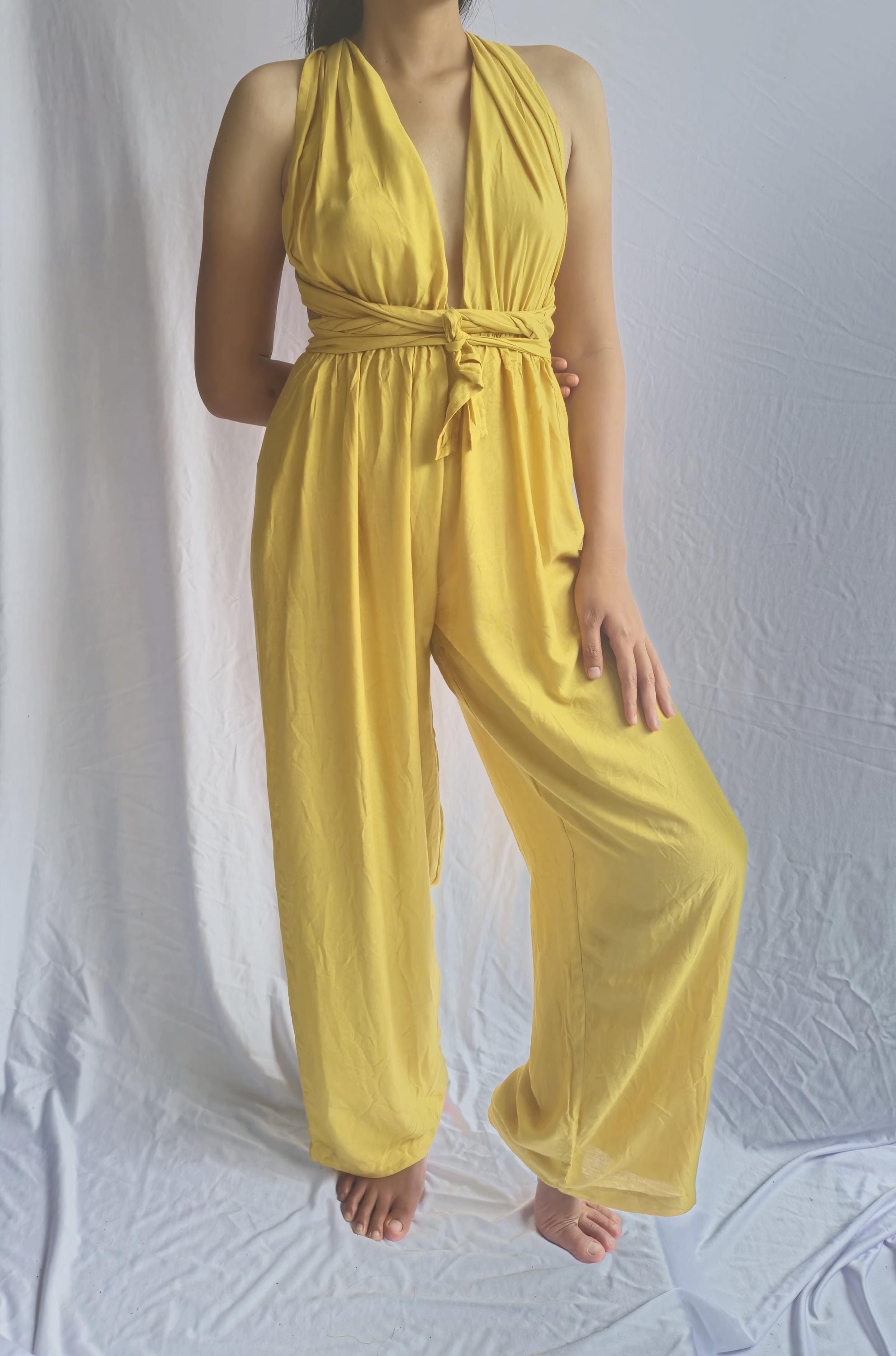 Yellow Jumpsuit - Etsy