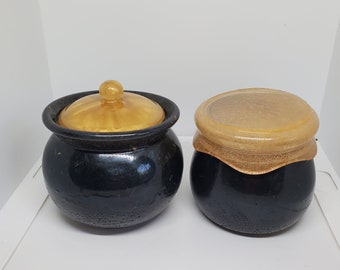 Tea pot and honey jar combo señor indivdual