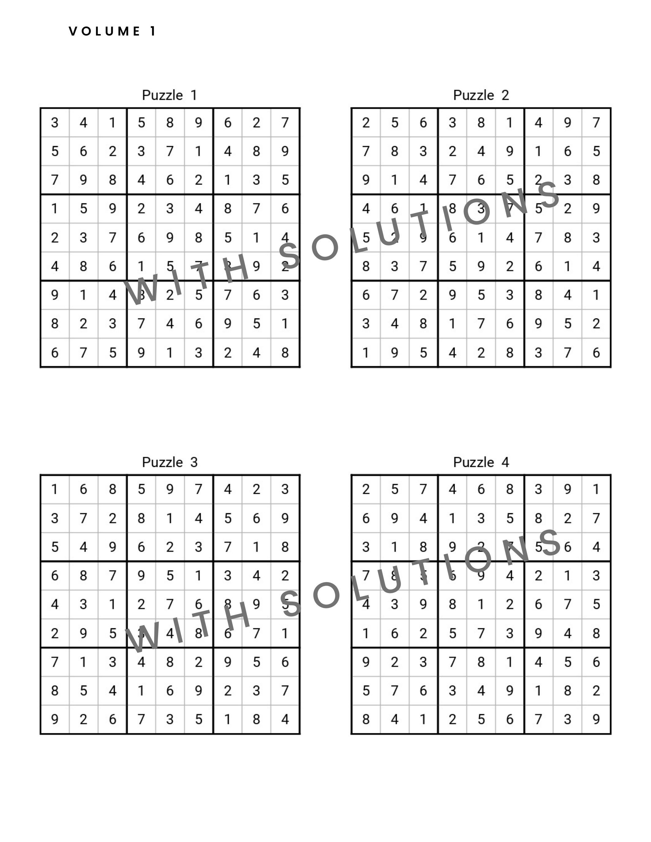 Sudoku PuzzlesPrintable Games Kids Printable Games Family Sudoku PuzzlesPrintable Games Kids Printable Games Family