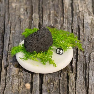 Mini Handmade Stone Diffuser, Lava Rock, Plaster Tray, Moss, Essential Oil Diffuser, Natural Stone Diffuser,Unique Aroma Diffuser, Gift Wrap