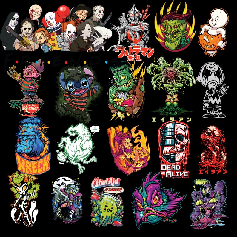 Pode incluir: Uma cole&ccedil;&atilde;o de 20 ilustra&ccedil;&otilde;es coloridas com v&aacute;rios personagens assustadores e monstruosos. As ilustra&ccedil;&otilde;es incluem um fantasma, um zumbi, um monstro, uma caveira, uma criatura da lagoa negra, um vampiro, um lobisomem, um monstro de Frankenstein, um palha&ccedil;o, uma bruxa, um esqueleto, um dem&ocirc;nio, um duende, um ghoul, um gremlin, um fantasma, um espectro, um espectro, um esp&iacute;rito e um duende. As ilustra&ccedil;&otilde;es s&atilde;o perfeitas para decora&ccedil;&otilde;es de Halloween, lembrancinhas de festa ou presentes.