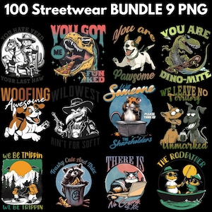 100 Latest Streetwear Bundle 9 |PNG| Tshirt Bundle | T-Shirt Print Design | Hip Hop T-Shirt | Pop Culture | T-Shirt Pod Design