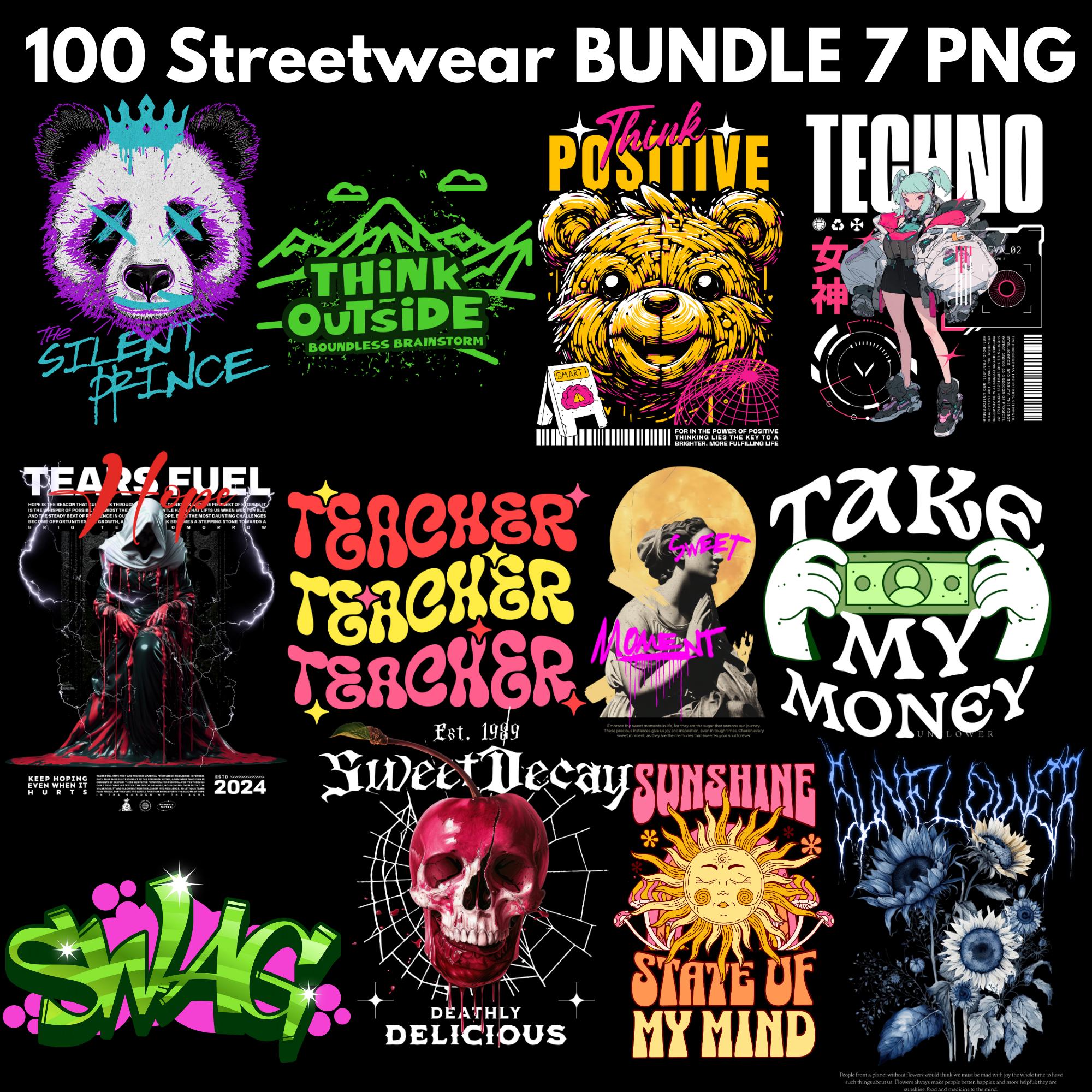 100 Latest Streetwear Bundle 7 |PNG| Tshirt Bundle | T-shirt Print ...