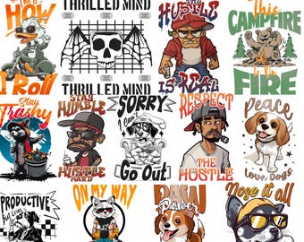 100 Streetwear T-Shirt Designs | Hip Hop, Pop Culture (PNG)