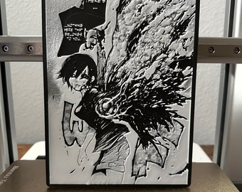 Custom 3d Printed Manga Panel