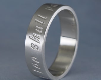 This too shall pass ring, inspirational gift, sterling silver ring