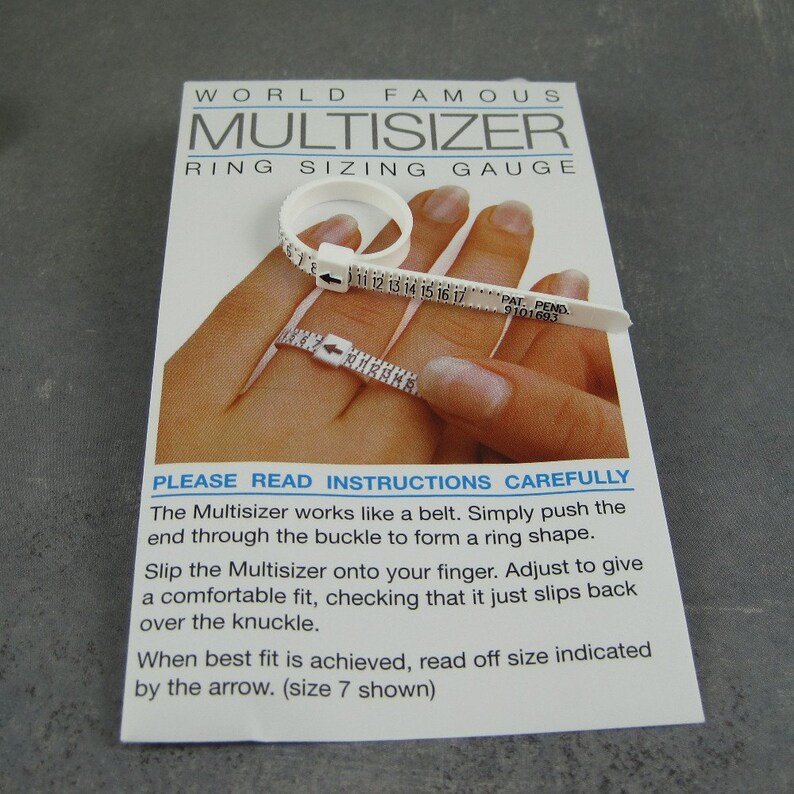Ring Size Measurement Tool Ring Sizer Ring Sizing Set Ring Etsy