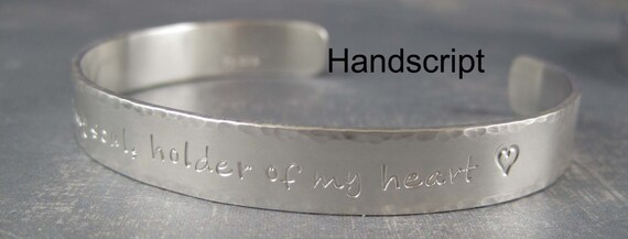 Custom silver bracelets with best sale engraved