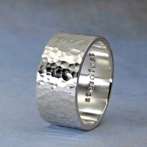 Custom engraved ring, Personalized gift, sterling silver