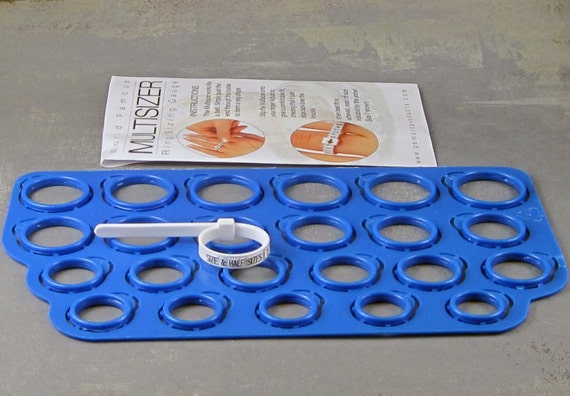Ring Sizer Measuring Tool Set,Plastic for Gauge Finger Measurement