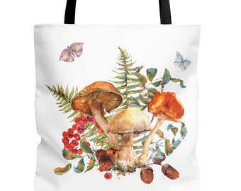 Mushroom Nature Tote Bag Gift for Nature Lover Tote Bag for Mom