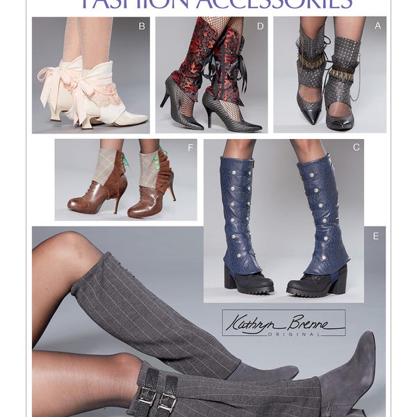 McCall's Pattern 7706-Multi Length Spats for Steampunk, Gothic, Lolita Shoe and Boot Covers