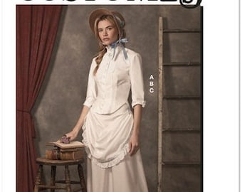 Simplicity Pattern 8397-Misses' 19th Century Wild West Dress- Size 8-16