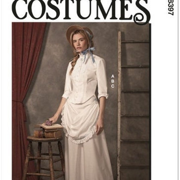 Simplicity Pattern 8397-Misses' 19th Century Wild West Dress- Size 8-16