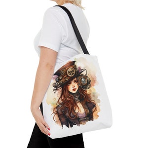 Sac fourre-tout au crochet couture femme steampunk cadeau pour patchwork cartable de plage cadeau pour grand-mère image 10