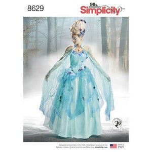 Simplicity Pattern 8629 Misses' Fairy Princess Gown Costume-Size 6-14