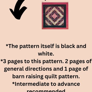 Barn Raising Quilt Pattern-pdf Pattern - Etsy