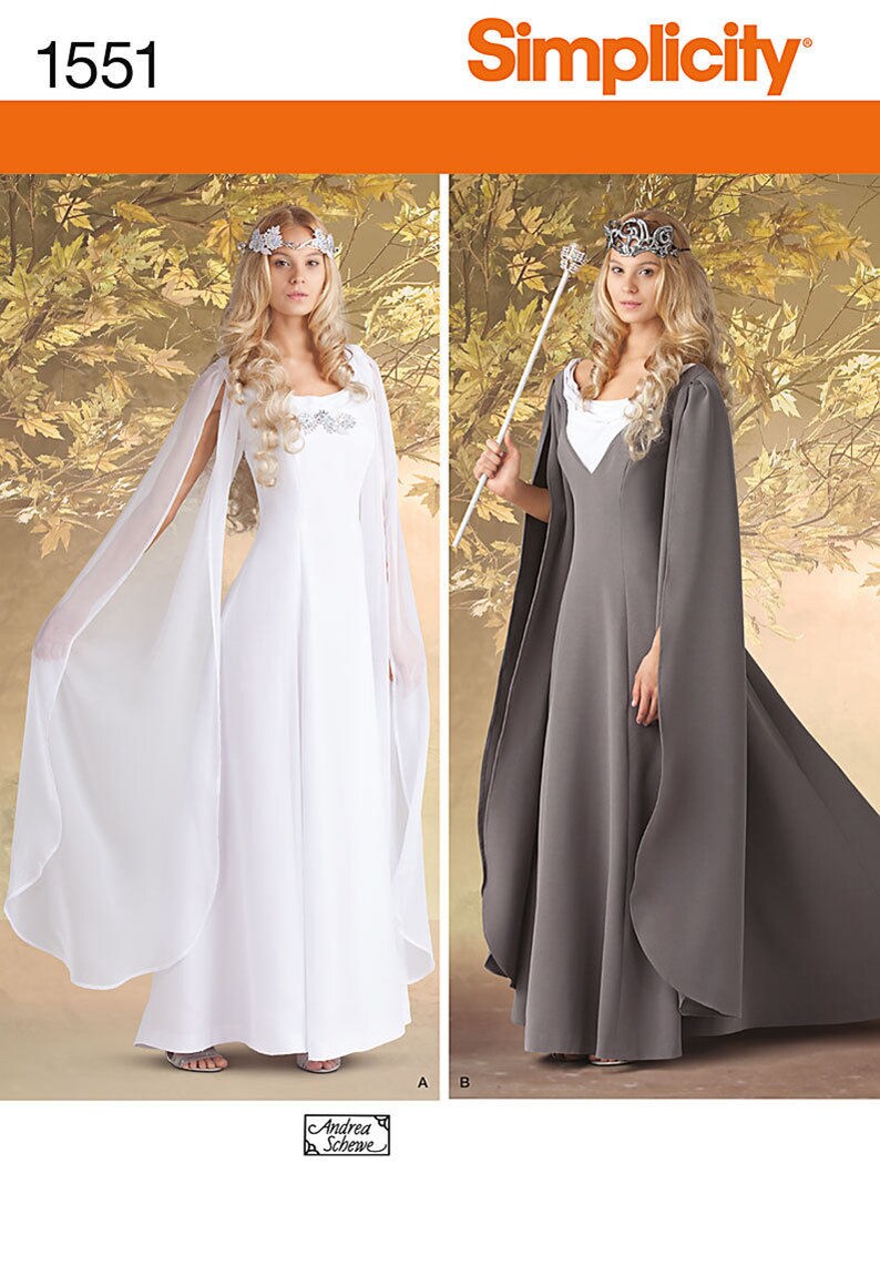 Simplicity Sewing Pattern 1551-lord of the Rings Maid Marian - Etsy