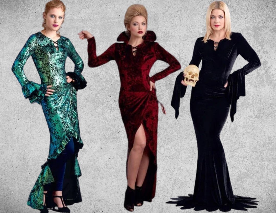 Simplicity Pattern 8973 Morticia, Vampire Dress and Cape Size 6-14 - Etsy