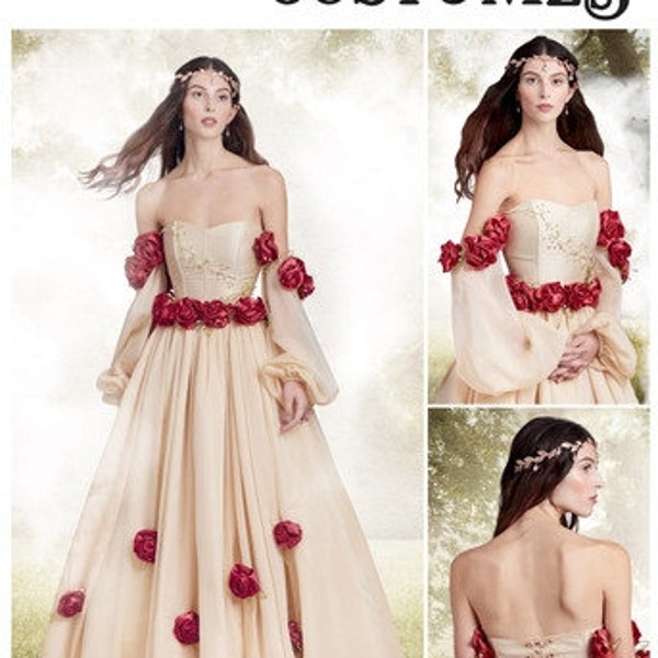 Simplicity Pattern 9577 Misses' Fairy Princess Gown Costume-Size 6-14 or plus size 14-22