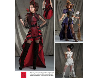 Simplicity Pattern 8719 Steampunk Witch, Vampire,  Bride of Frankenstein Costume size 6-14 or plus size 14-22