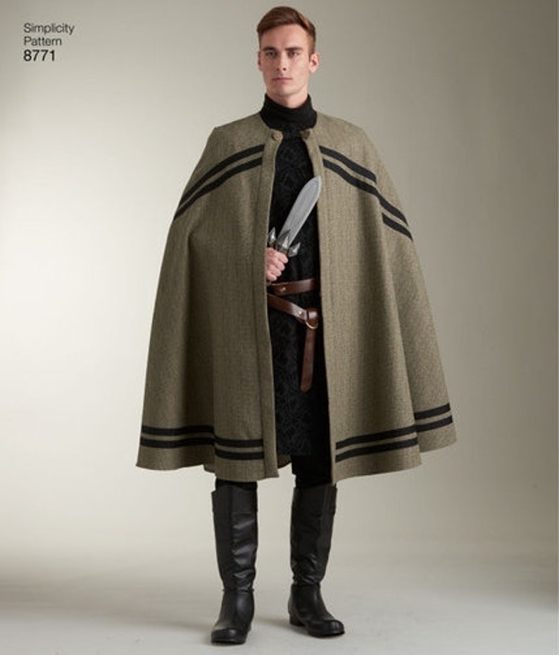 Simplicity 8771 Patterngandalf Cloak Cape Ren Faire Etsy