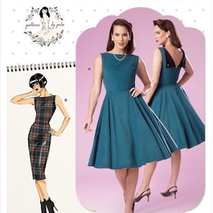 Simplicity Pattern 9286 Misses&#39; Fold-back Facing Dresses