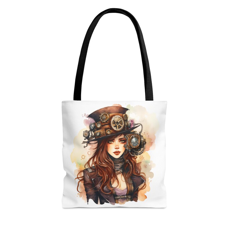 Sac fourre-tout au crochet couture femme steampunk cadeau pour patchwork cartable de plage cadeau pour grand-mère image 5