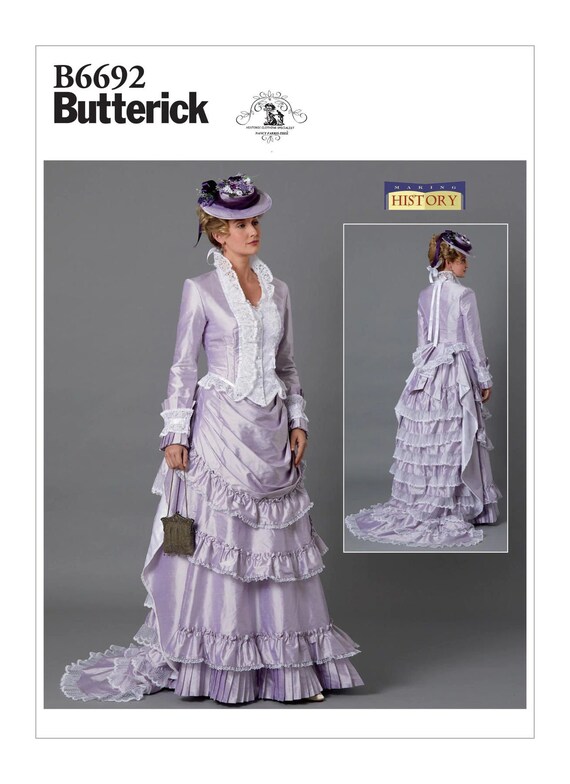 Butterick Pattern 6692 Victorian/edwardian Pattern Dress Etsy