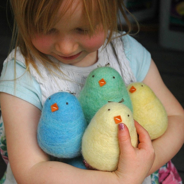 Easter Chick - Felted Easter Fun in Blue