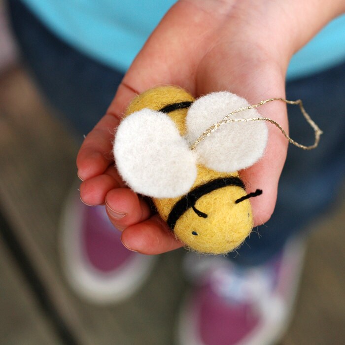 Bumble Bee - Needle Felted Ornament
