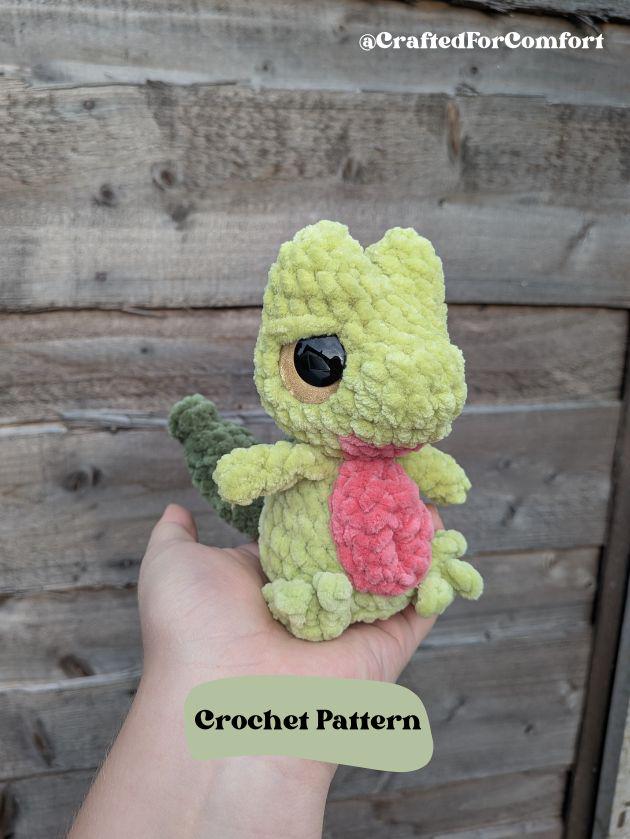 39 Lizard Crochet Patterns for Amigurumi Fans, Gifts, and Quirky Handmade Decor 17 Grass Lizard Low-sew Anime Amigurumi Crochet