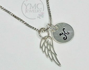 Collar conmemorativo con alas de ángel, regalo del Día de la Madre, regalo de condolencias por la pérdida de un esposo, una madre, un hermano, una hermana, una amiga o una abuela