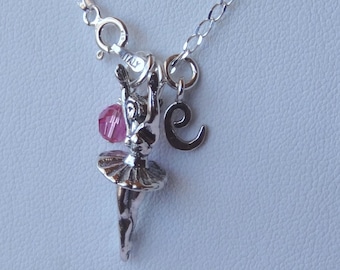 Ballerina Tänzerin Anhänger Halskette – Niedliches Tanz Mädchen Charme Schmuck
