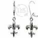 Fleur De Lis Ring In Fine Diamond Rings Sterling Silver CZ Fleur De Lis Dangle Earrings – Celebrate Faith Gemstone Sterling Silver Stud Fine Earrings