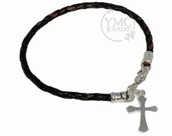 Kreuz Armband Für Jungen - Spirituelles Geschenk Mit Tigerauge