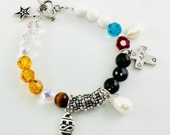 Story of Jesus Christ Bracelet,Story Of Jesus Bracelet,Christmas Story of Jesus Bracelet,The Life of Jesus Christ Bracelet,Godmother Jewelry