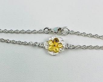 Pulsera personalizada para niña de las flores, regalo de pulsera de niña de las flores de oro, regalo de propuesta de niña de las flores, ¿Quieres ser nuestro regalo de niña de las flores?, regalo de niña pequeña