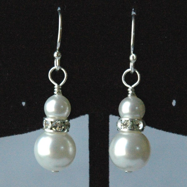 Swarovski Crystal Pearl Earrings